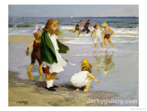 Play in the Surf by Edward Henry Potthast paintings reproduction